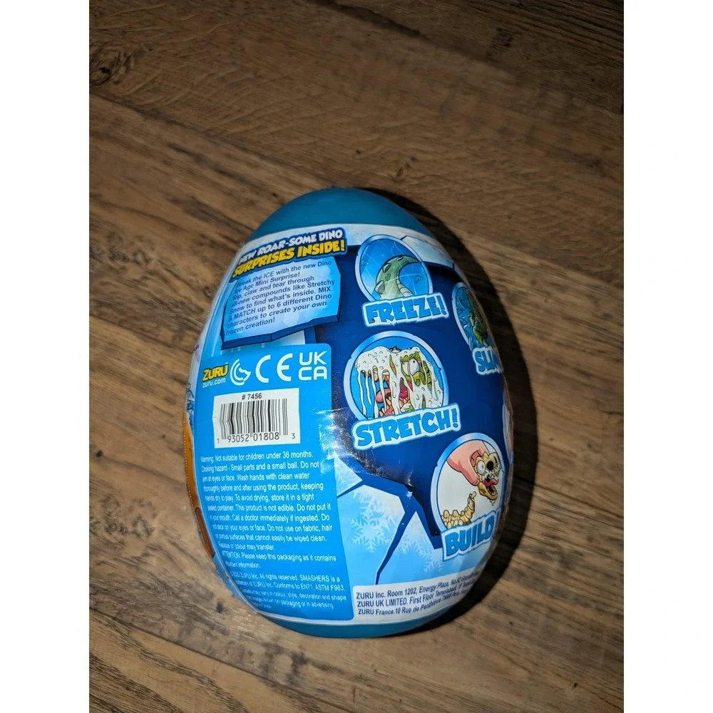 ZURU Smashers Dino Ice Age Surprise Mini Egg Blue Series 3 Mystery Toy 10 Pieces